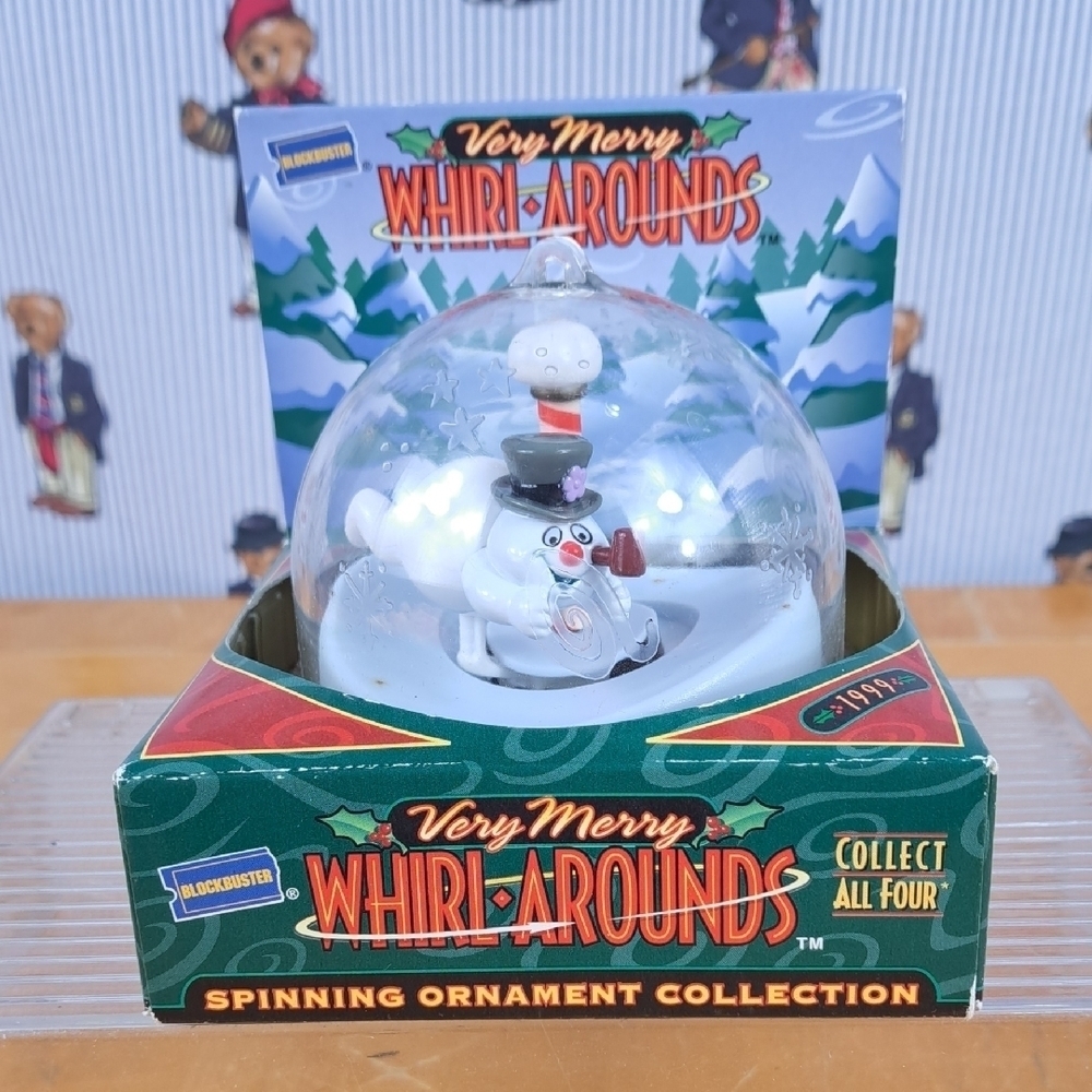 Vintage Blockbuster Frosty the Snowman   Whirl Around spinning Christmas decor